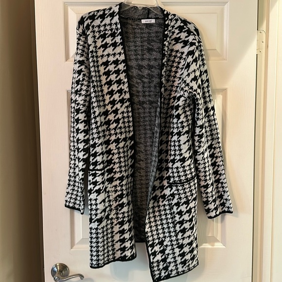 Nine West black and white sweater cardigan - Picture 1 of 2